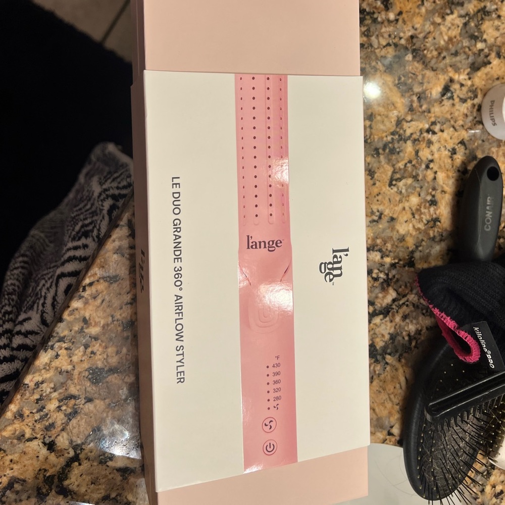 Brand New L’ange Curling Iron Le Duo Grande in Blush